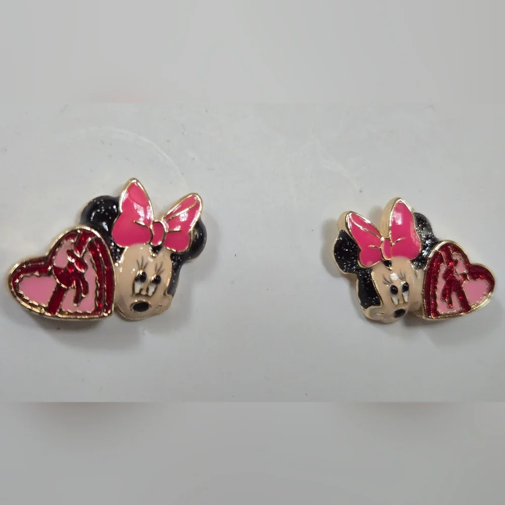 Disney‎ BaubleBar Minnie Mouse Heart Earrings